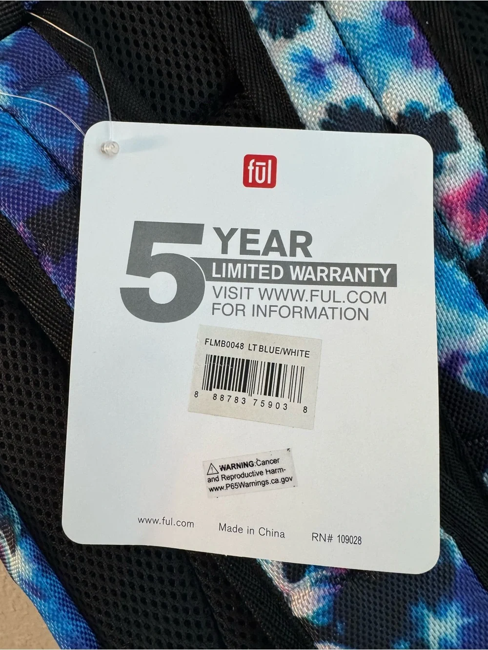 Ful Unisex Terrace Laptop Backpack Tie-Dye